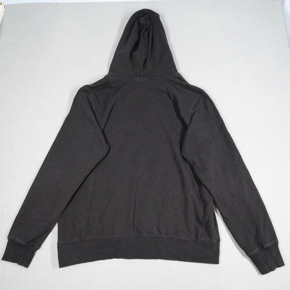 The North Face Hoodie Mens L Black Bear Graphic Pullover Outdoor Casual Fleece